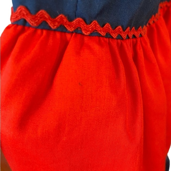 Vintage Red/Blue Striped Dancing Circle Skirt - Picture 9 of 14
